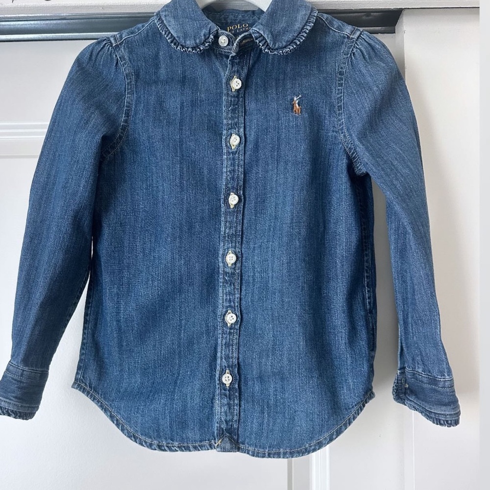 Polo by Ralph Lauren Blue Kids Denim Shirt